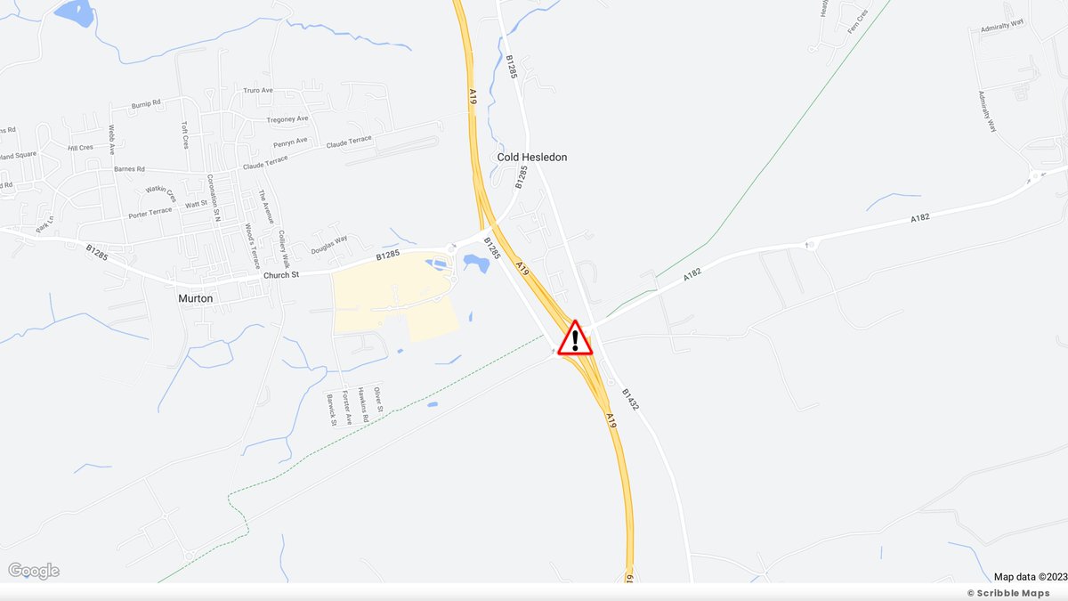 NELiveTraffic's tweet image. A19 Southbound, lane 1 has been reopened and traffic is filtering through the area of the earlier collision near Cold Hesledon with tail backs to the A690.

#CoDurham #Sunderland @SunderlandUK