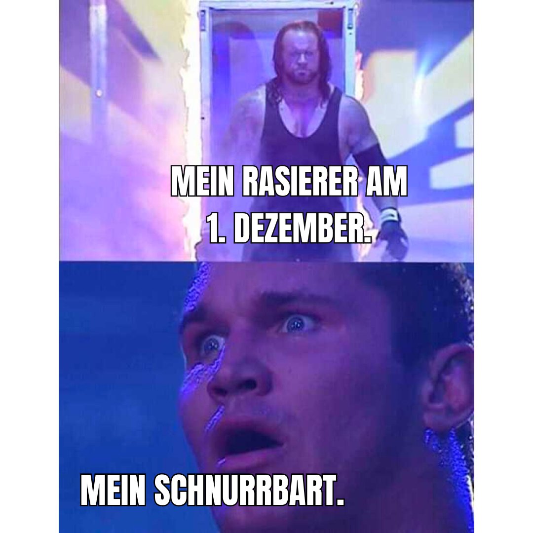 Wird dein Schnurrbart die Dezember-Rasur begegnen, oder wird es ein wenig länger bleiben?