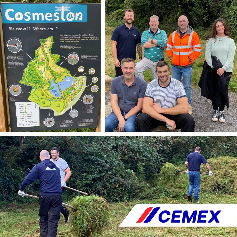 Recently, the Cemex UK South West Materials team spent a great day volunteering at Cosmeston Reserve in South Wales. Together they helped the park wardens clear the cut grass to allow the wild plant areas to grow again next year. Well done everyone! 🌳💚
#volunteer #community