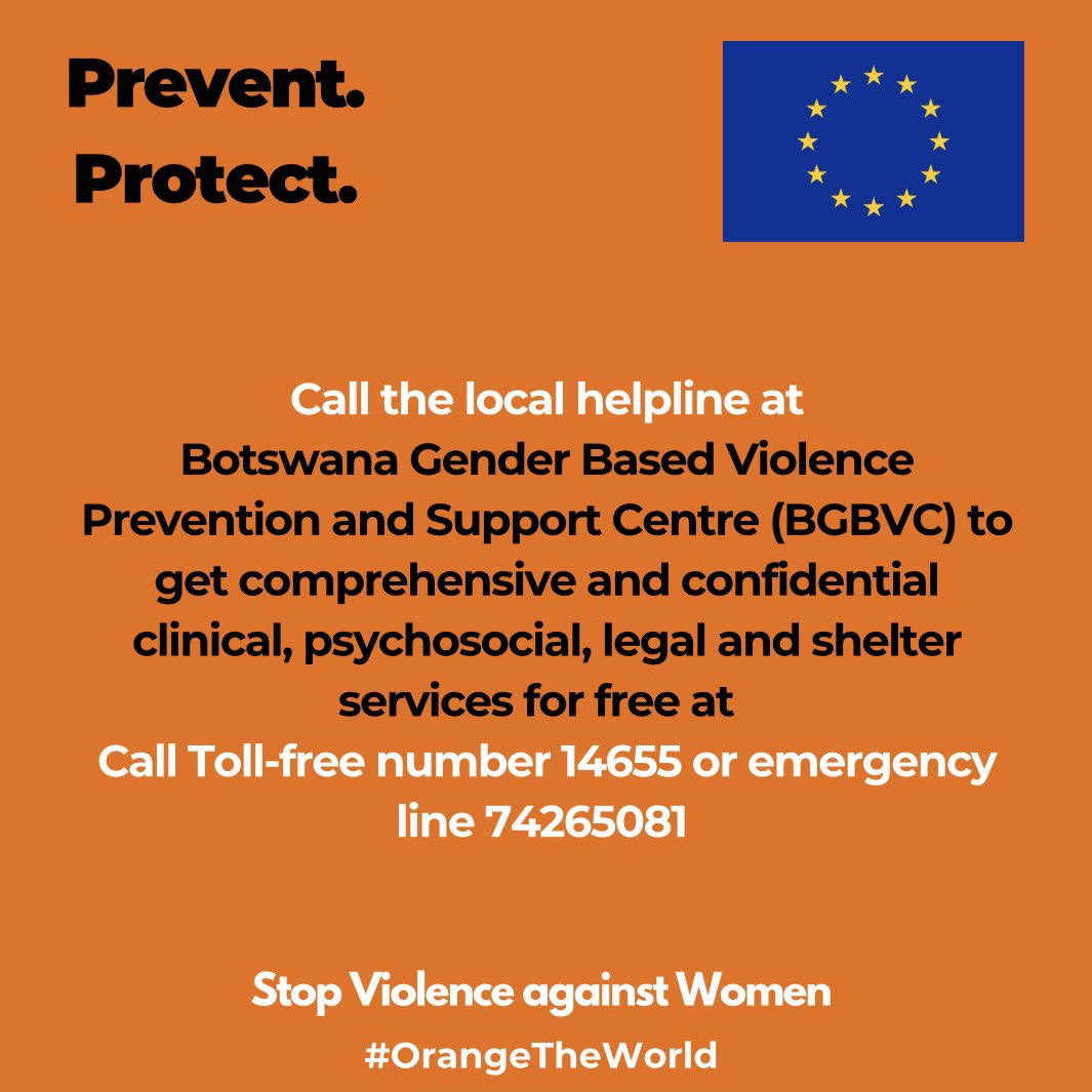 EUinBotswana (@euinbotswana) on Twitter photo “Governmen must address GBV and confront all the enablers.
It is contradictory to hate GBV and agree to corporal punishment.
Neglecting investments in families and children won’t magically end GBV.
Let’s address the root causes for lasting change!” - <a href="/ChirwahM/">Chirwah Mahloko</a>
#16Days “Governmen must address GBV and confront all the enablers.
It is contradictory to hate GBV and agree to corporal punishment.
Neglecting investments in families and children won’t magically end GBV.
Let’s address the root causes for lasting change!” - <a href="/ChirwahM/">Chirwah Mahloko</a>
#16Days