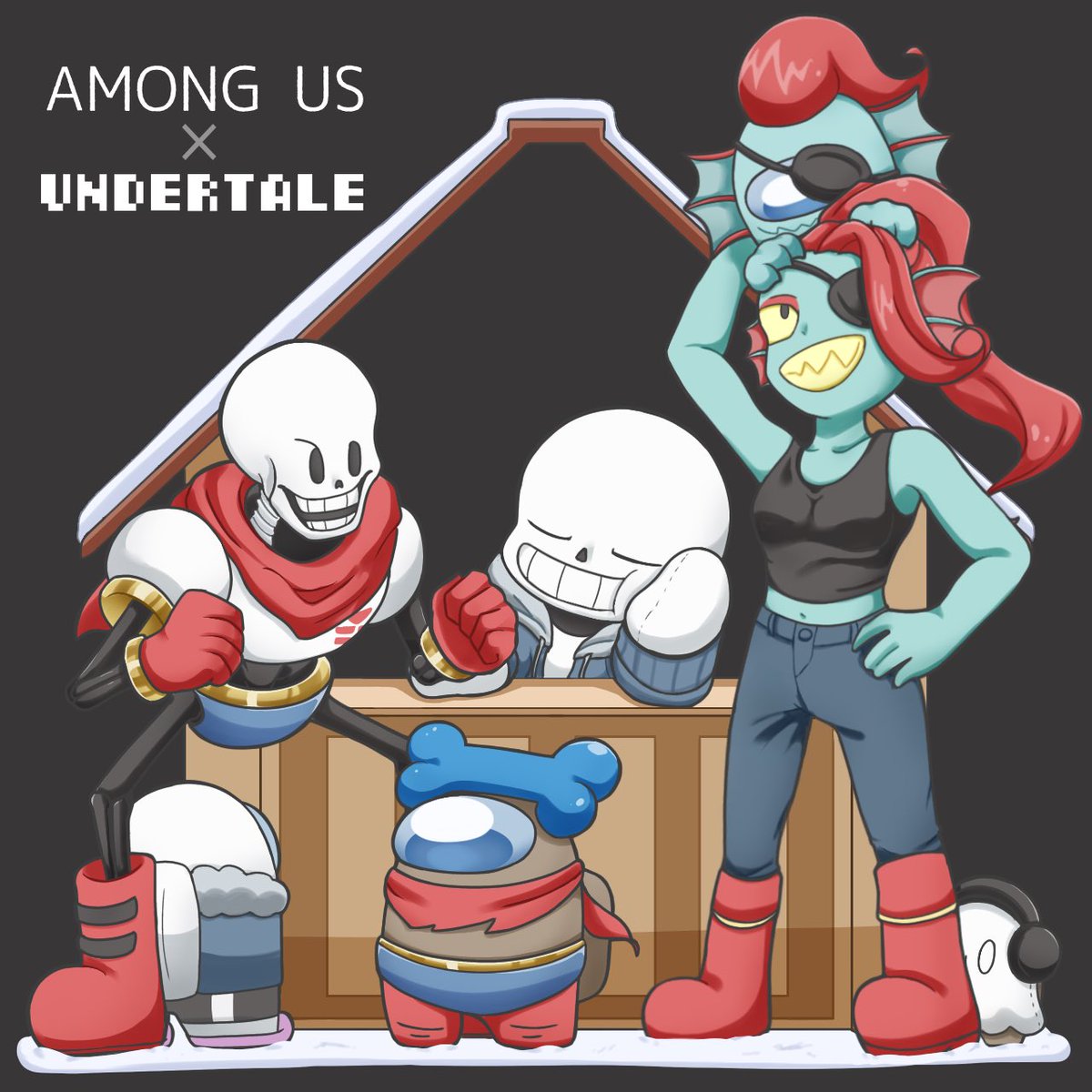 SANS AUS x AMONG US ANIMATIONS 