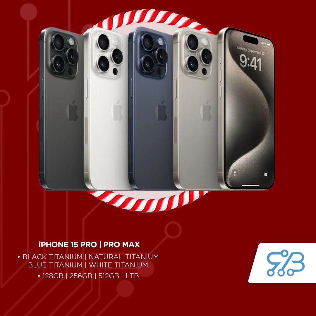 Check Out Our Christmas Offer “iPhone 15 Pro / iPhone 15 Pro Max” Available In Stock..📱

📱76 1 3939 2
✉️rbtechh@outlook.com
#RBTech #Apple #iPhone #iPhone15 #iPhone15Pro #iPhone15ProMax #iPhone15Series #DinamicIsland #TypeC #ActionButton #Magsafe #MagsafeCharger #Christmas