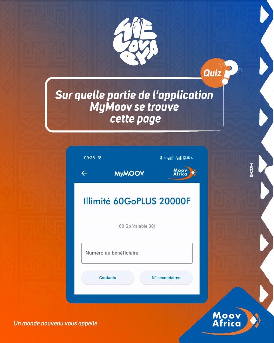 MoovAfricaBenin's tweet photo. Joue et gagne un Pocket Wifi 4G et un ticket d'entrée Weloveya.🎊

Principe du jeu : 
1- Abonne-toi au compte @MoovMoneyBenin 
2- Partage la publication

NB: La première et dernière bonne réponse gagnent respectivement les lots en jeu.

Fin du jeu : Vendredi 18h00
#MoovAfrica https://t.co/UtyKlbdZBA