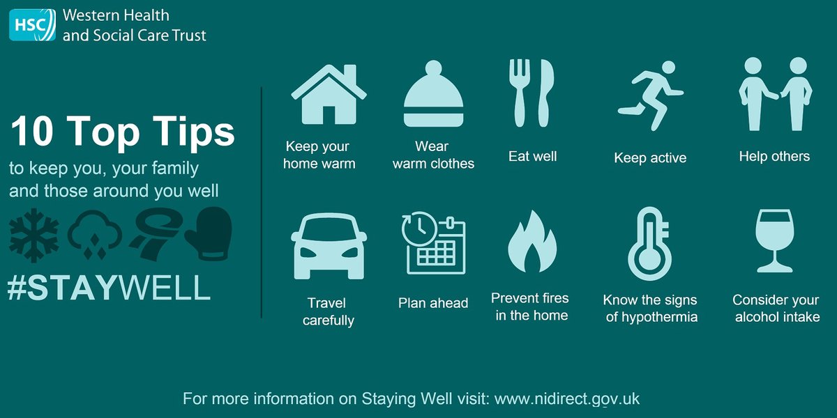 WesternHSCTrust's tweet photo. We are encouraging patients, clients, staff and the public to keep warm, well and boost your immunity this winter especially during extremely cold weather conditions.

Read more ▶ https://t.co/o0cEn1H6UV https://t.co/592bAUvhIa
