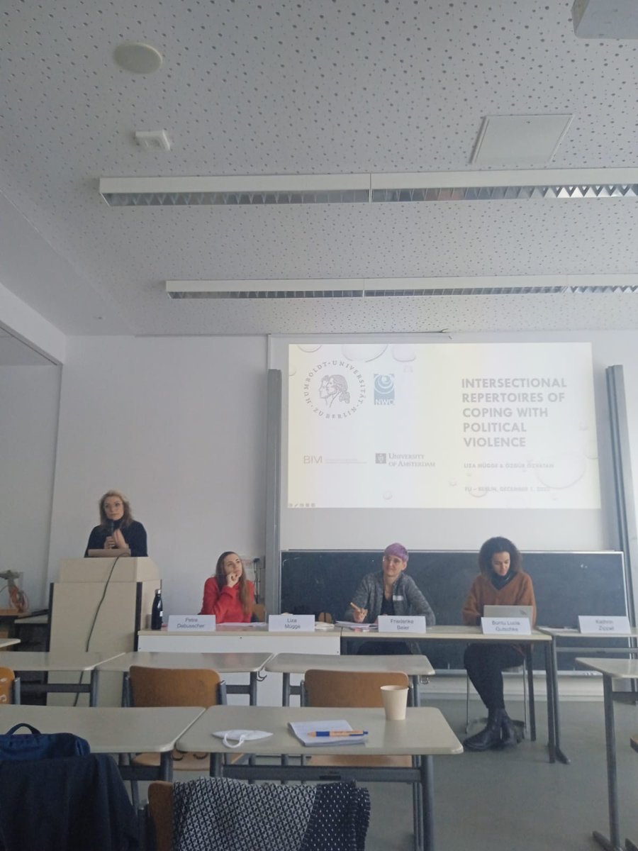 Outstanding start of the 2nd day of the Conference Practicing Intersectionality in Activism, Politics and Research' hosted by @MAGenderPolitik at the @mvbz_fuberlin with @LizaMugge and @PDebusscher on Intersectionality in the UE