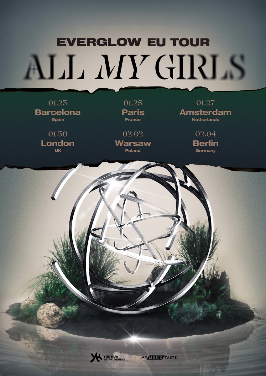 _mymusictaste's tweet photo. 2024 EVERGLOW EU TOUR [ALL MY GIRLS]

📍1.23 - Barcelona, Spain
📍1.25 - Paris, France
📍1.27 - Amsterdam, Netherlands
📍1.30 - London, UK
📍2.02 - Warsaw, Poland
📍2.04 - Berlin, Germany

#EVERGLOW #에버글로우
#ALL_MY_GIRLS_IN_EU https://t.co/lkNDZhRhhw