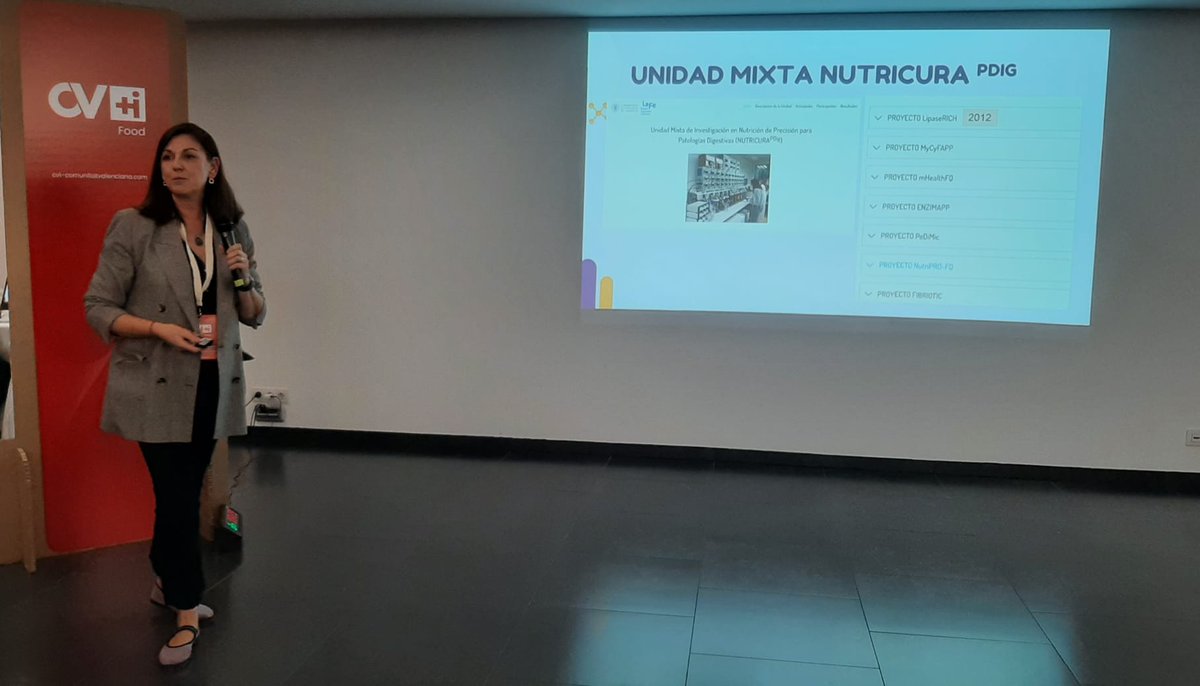 foodupv's tweet photo. Ayer varias investigadoras👩🔬 de @foodupv presentaron sus #proyectos en el evento #MTIFood, organizado por @CViComunitatVal, donde acudieron investigadores, emprendedores y empresas de la #ComunitatValenciana interesados en la #InnovaciónAgroalimentaria ➡️ https://t.co/3vfvRyV1Ze https://t.co/UHMRdGLKD8