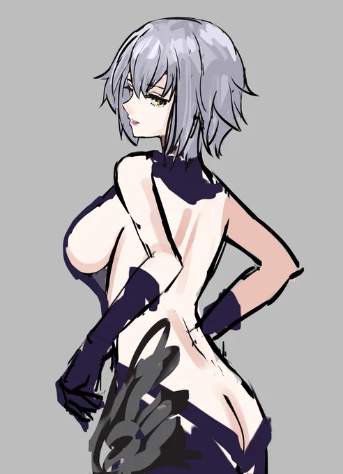 ポーズ描き直しておる…… 