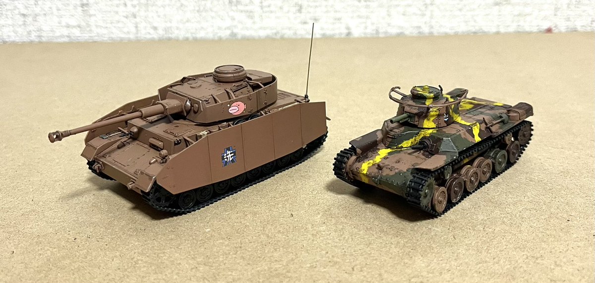 「ドラゴン製1/72 ドイツⅣ号戦車D型改(H型装備)完成です、結構前に出来上がっ」|Takakiyoのイラスト
