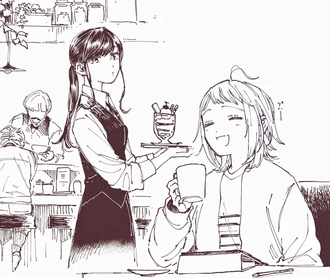 喫茶店 で 作業