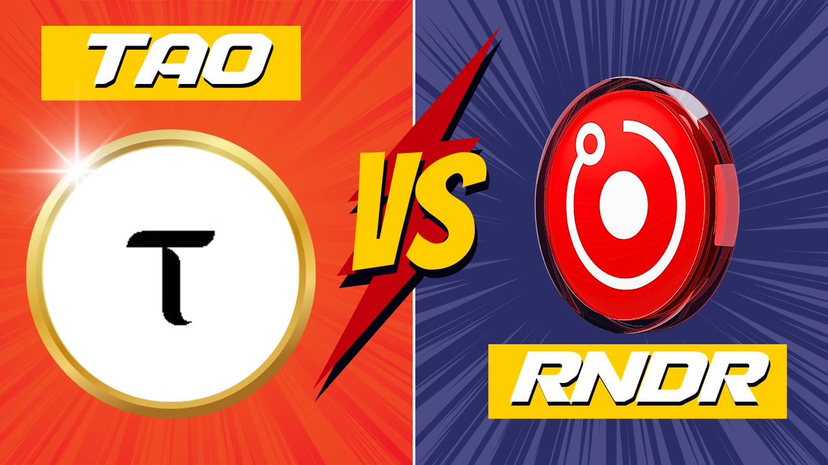 RNDR vs. TAO:

The two most hyped AI projects in this cycle.

One provides computing power to AI researchers.

The other one decentralizes the deployment of machine learning algorithms.

But which one is the true king of AI coins?