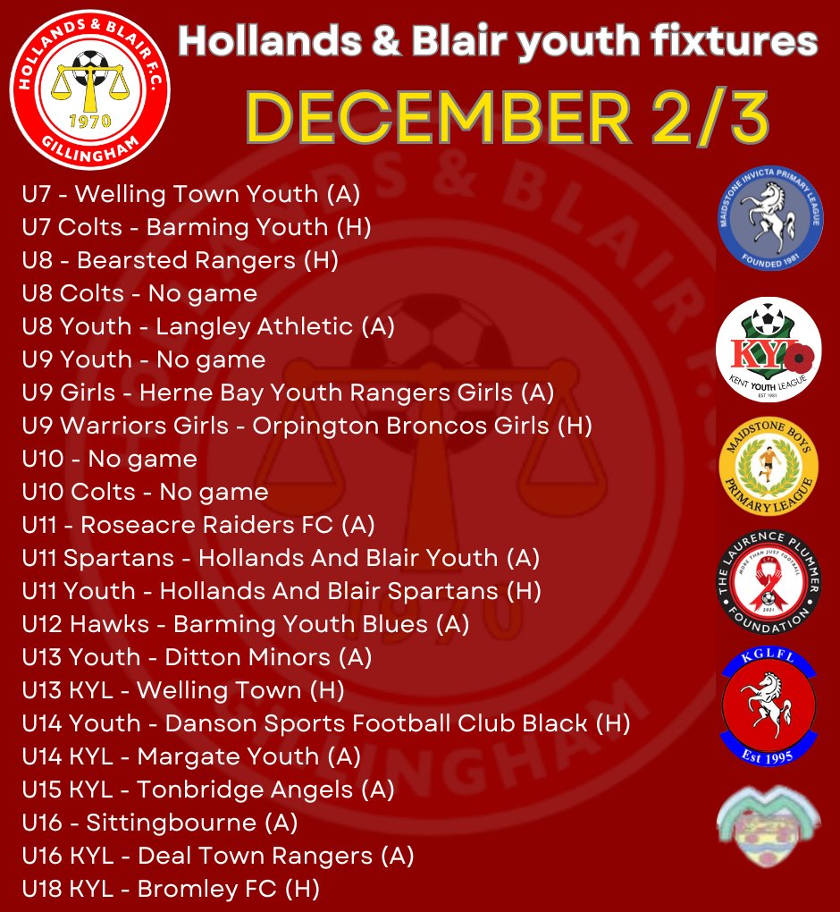 handbfcyouth's tweet photo. Loads of big games for the @hollandsblairfc youth sides this weekend (weather permitting ❄️❄️❄️) but none bigger than the U11 'El Classico' at Brompton between the Spartans and H&amp;B Youth. Good luck to both sides and may football be the winner. Up the Blair! ⚽⚽⚽⚽🔴⚪🔵🟡 https://t.co/BZ2sRVQFzF