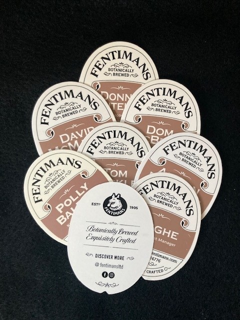 Clever marketeers make the most of brand recognition - clever printers deliver the goods!  The smart folk at  Fentimans Ltd ensure their business cards remind your of their delicious drinks. What's your favourite?