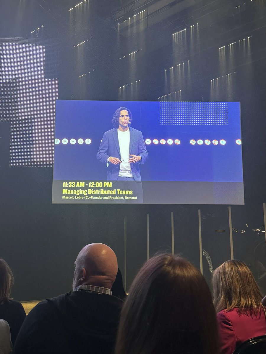 SvetSharifulina's tweet photo. Slush Day2. 
@marcelolebre on managing distributed teams @remote https://t.co/qXXfZkkowY