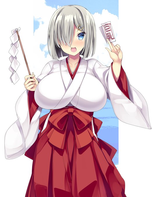 コミッション過去作その3、巫女浜風 