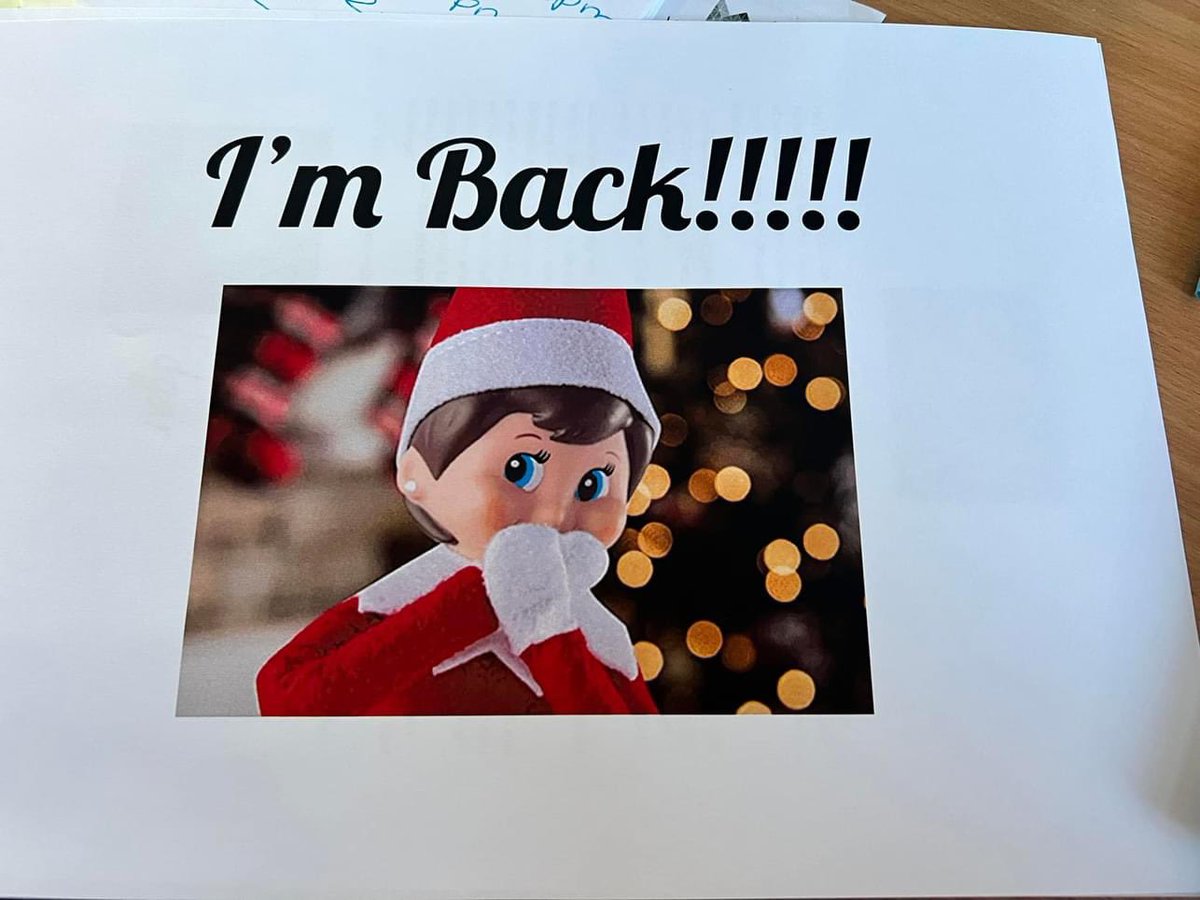 Cbpacademy's tweet photo. Edgar the Elf has made an appearance this morning. I dread to think what mayhem he will cause over the next couple of weeks! 🙈🤣 https://t.co/xhVaLgiQyw