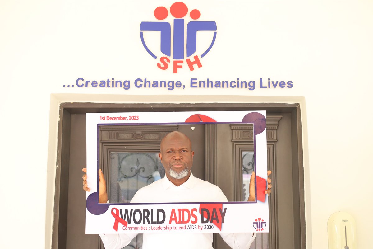 SFHNigeria's tweet photo. As we commemorate 2023 World AIDS Day, we honour those lost to this disease, and we appreciate the relentless efforts of scientists, health professionals, and community workers who fought hard to get the treatment, care, and support for millions affected in Nigeria and West Africa. 
Thank you for your dedication.
#WAD2023 #WorldAIDSDay #HIV #EndAIDS #EndAIDS2030