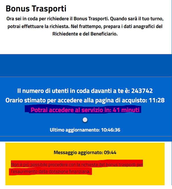 NMasiani's tweet photo. E allora cazzo ci accedo a fare?  #bonustrasporti https://t.co/fNkLeYmZ0g