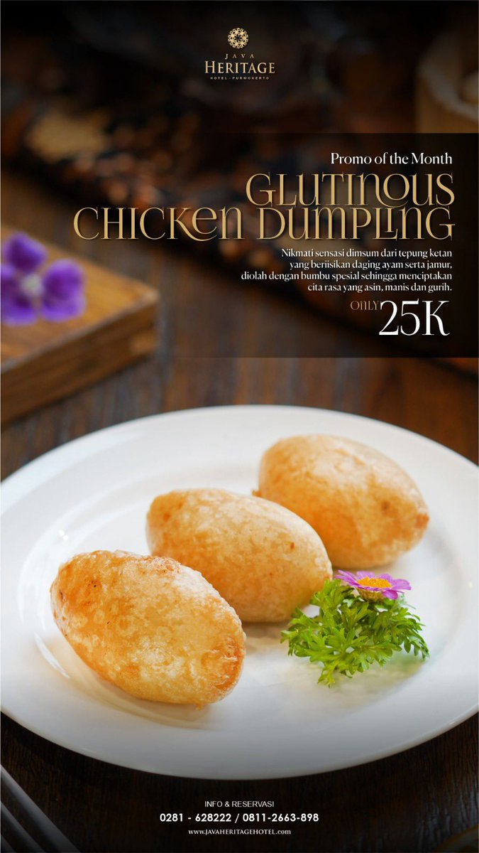 JavaHeritagePWT's tweet photo. Momen penghujung tahun yang penuh kemeriahan ini, Java Heritage meluncurkan fodd promo Konro Bakar Karebosi (99K) dan Glutinouss Chicken Dumpling (25K). Sangat cocok untuk menu kuliner di akhir tahun🔥😍 https://t.co/Z9Qyr8mZE9