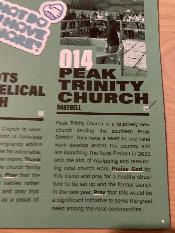 Praying for the Rural Project

We're grateful for all those who prayed for us in <a href="/theFIEC/">FIEC</a>'s "Pray for one hundred" scheme.

Lots has happened since this was written.

So here's 6 ways you can pray for The Rural Project:
