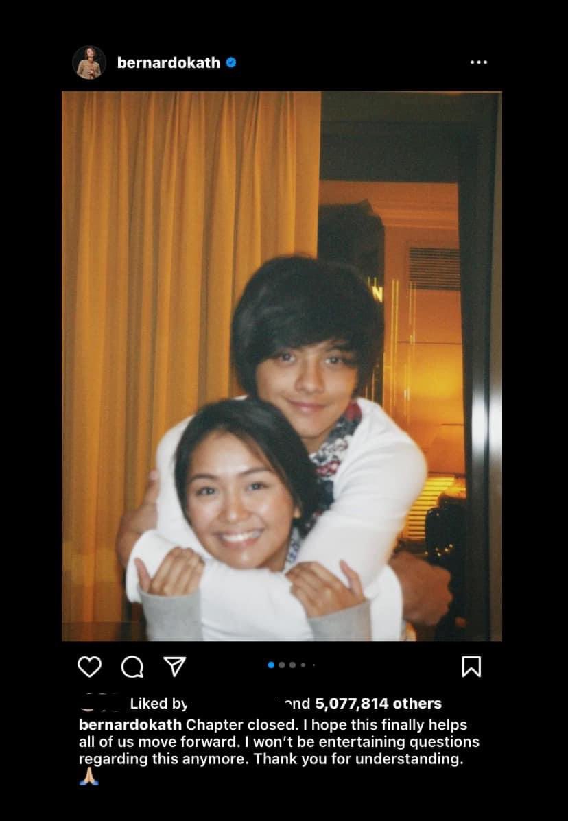 kowalerts's tweet photo. RECORD BREAKING

LOOK: Kathryn Bernardo’s latest Instagram post about breakup with Daniel Padilla broke the internet and already hits 5 million likes in less than 24 hours, a first time for a Filipino celebrity on the said platform.

We love you, KathNiel ❤️ https://t.co/nF7GA7XfRh