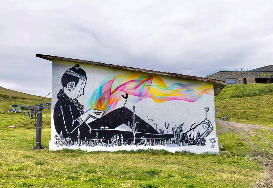 brababella's tweet photo. #Streetart by #Gera1 + #AlexSenna @ #CransMontana, Switzerland, for #YashaYoungProjects
More pics at: https://t.co/BqJTsixDfI
#streetartCransMontana #streetartSwitzerland #Switzerlandstreetart #arteurbana #urbanart #murals #muralism #contemporaryart #artecontemporanea https://t.co/fbrQPPulk9