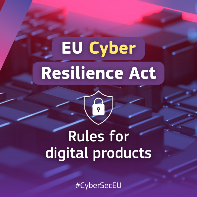 DigitalEU's tweet photo. Fewer cyber risks 🤝 better protected consumers

🛡️ Today’s political agreement on the 🇪🇺 #CyberResilience Act is a gamechanger towards an improved level of #cybersecurity of digital products for all Europeans &amp; businesses.

Dig deeper into the new #CyberSecEU rules🧵↓