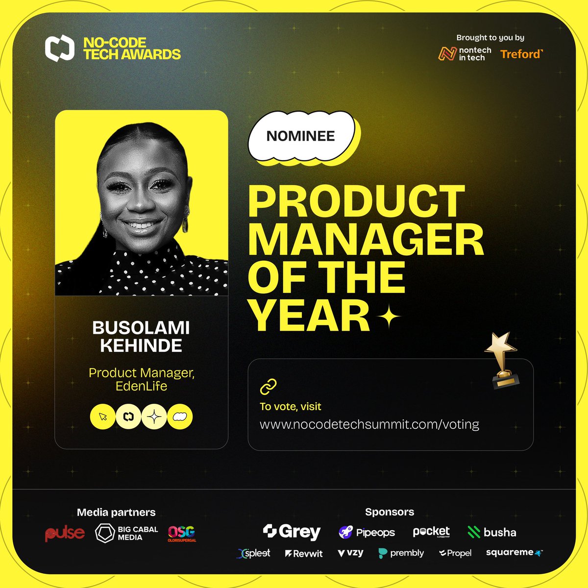 nocodesummit's tweet image. Busola Kehinde @bhusorla has consistently demonstrated her ability to lead and launch impactful products.
During her stints at Risevest and Bitnob, Busolami played a pivotal role in
developing and launching innovative products that addressed evolving market needs. 
At Bitnob, her…