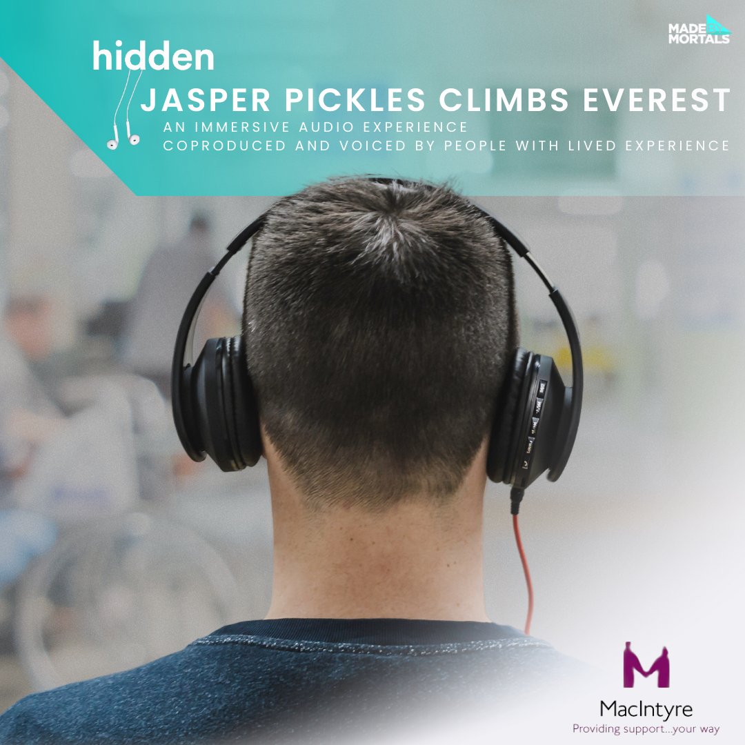 OUT NOW! 📢✨

Jasper Pickles Climbs Everest🏔️- a co-produced audio story shedding light on health inequalities for autistic people and those w/ #learningdisabilities

Sign up for:
🎧24-minute audio story
🗣️Audio package with thought-provoking questions

👉mtr.cool/zkcodpvkga
