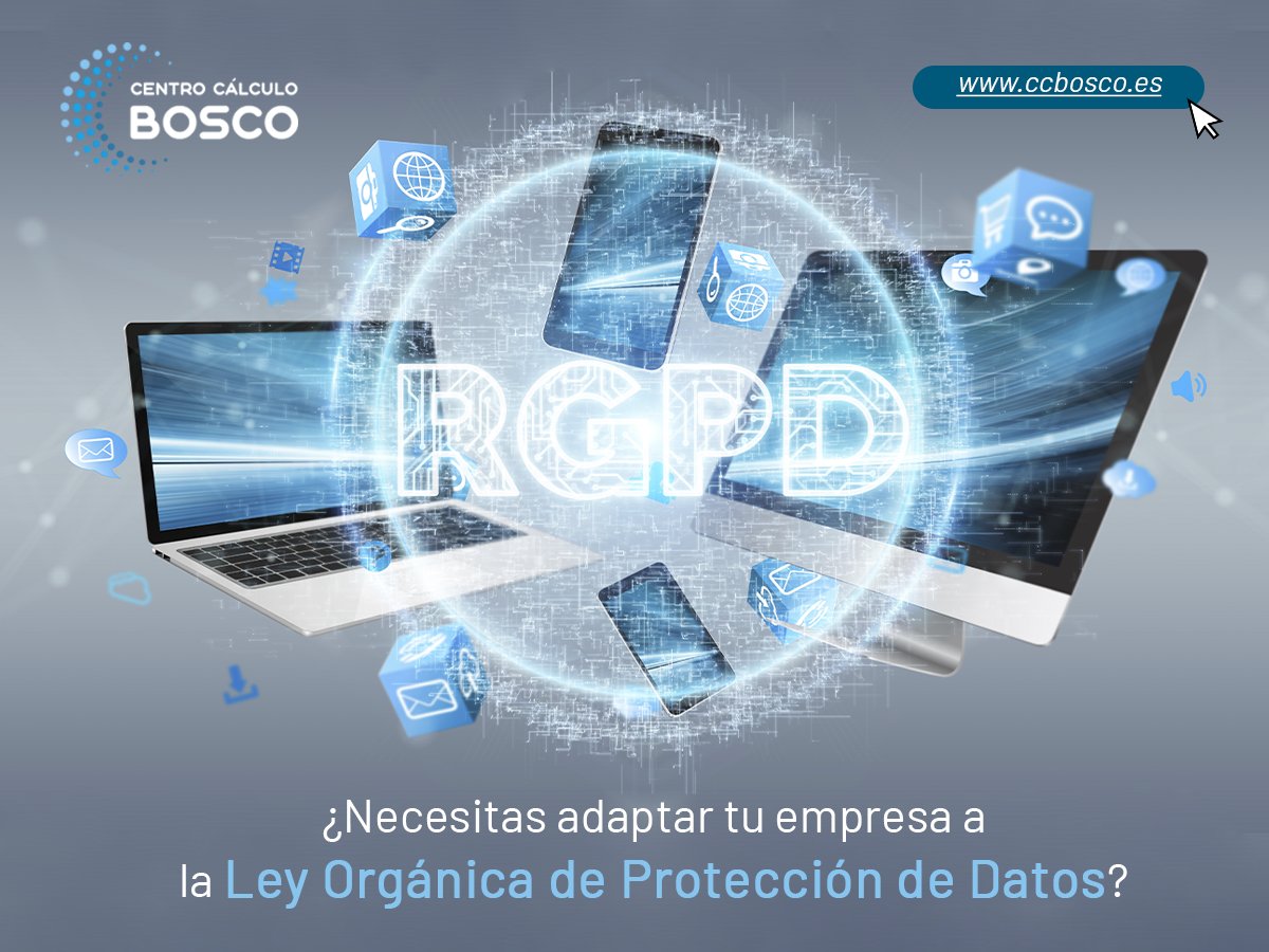 BoscoCalculo's tweet photo. ¿Necesitas adaptar tu empresa a la Ley Orgánica de Protección de Datos?💻🔒
En #CCBosco te ofrecemos la solución idónea, adaptada a las necesidades de tu empresa, evitando cualquier sorpresa referente la normativa RGPD 💯
📲 https://t.co/QR6L4brVp8 https://t.co/C0j6scw5LS