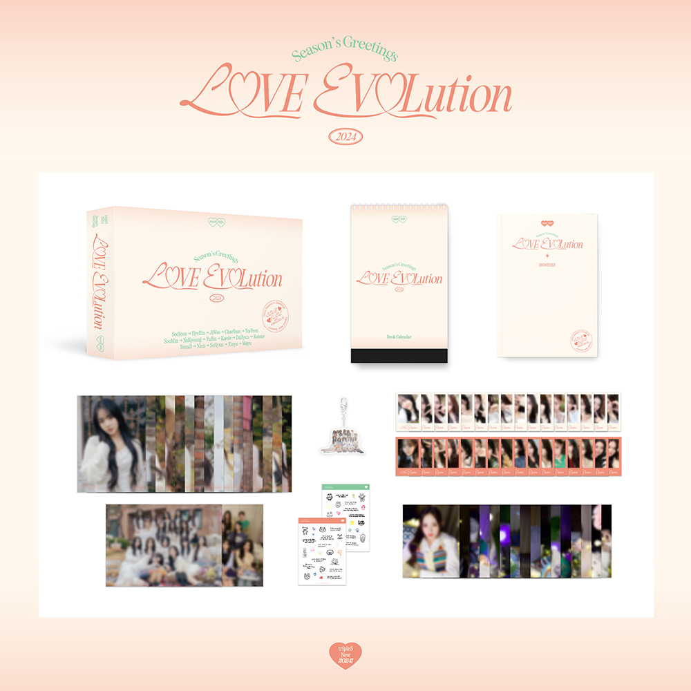kpopalbums_kr's tweet image. TRIPLES   - [LOVE EVOLUTION] 2024 Season's Greetings   

   📌 kpopalbums.com
   📅 releases on December 28, 2023
   🛒 $41.12 USD
   🎁 delivers worldwide      

kpopalbums.com/en-kr/collecti…      

#TRIPLES   #LOVEEVOLUTION #2024SEASONSGREETINGS