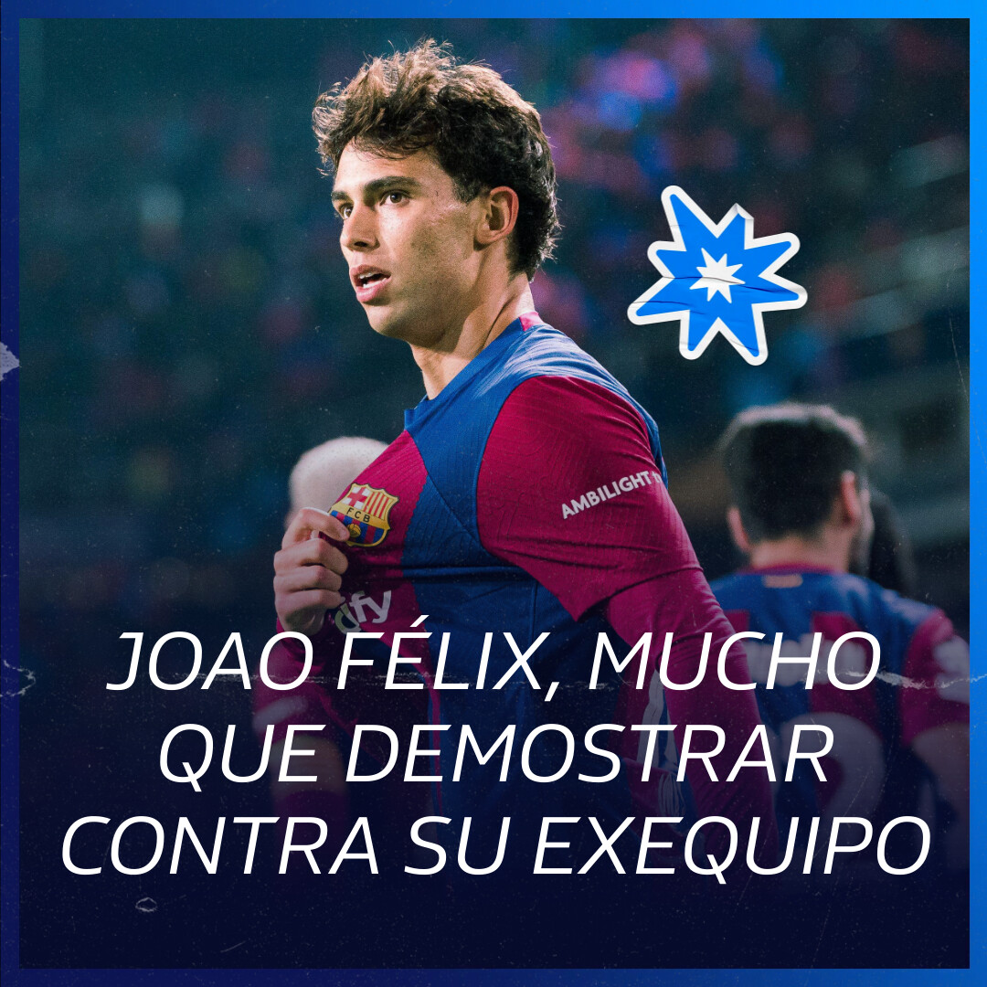 👀 Queda poco para que empiece el Barça - Atleti, en el que Joao Félix es uno de los protagonistas ⚽ El portugués llega tras marcar el gol de la victoria contra el Oporto y romper una sequía de 12 partidos 💥 Desde el primer momento ha encajado en el juego del Barça