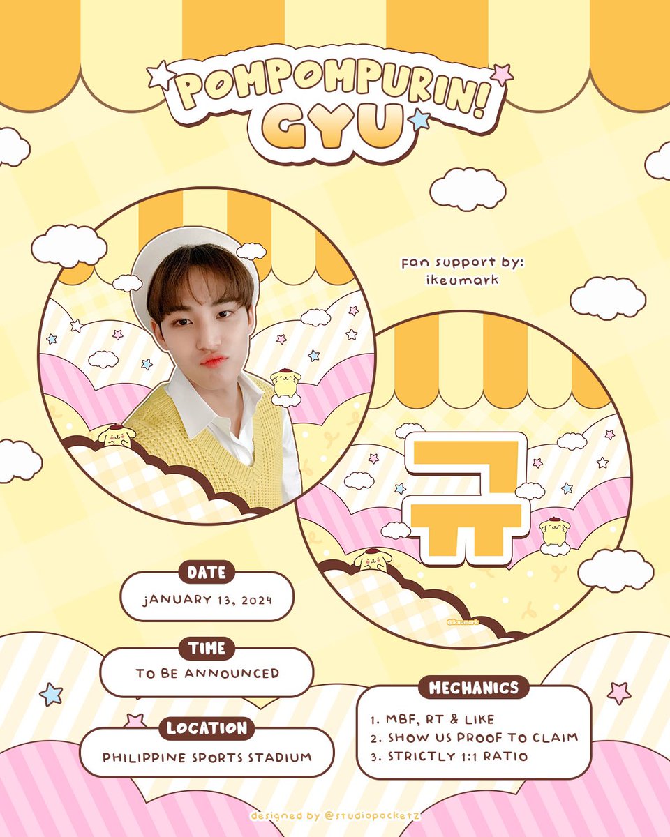 svt sanrio ૮꒰ ˶• ༝ •˶꒱ა

kuromi cheol! ♡ purin gyu!

follow to bulacan fansupport by <a href="/ikeumark/">bella</a>

⊹ day 1; jan 13
⊹ mbf rt &amp; like to claim
⊹ exact loc &amp; time tba
⊹ more updates soon!

#SEVENTEEN #SVT #FOLLOW_TO_BULACAN 
#SEVENTEENinBULACAN
 #SVT_TOUR_FOLLOW