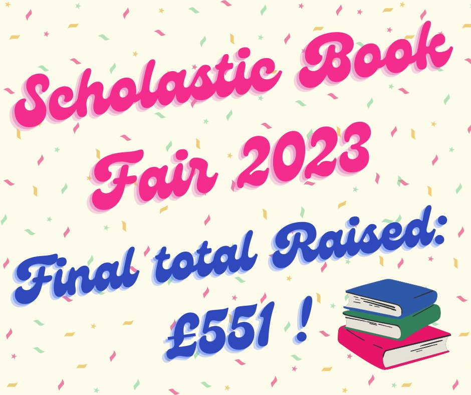 TMBSLibrary's tweet photo. What a successful Book Fair week... We smashed last years sales and earned the Library £551 in free books! Thank you to everyone who came along and happy reading with your brand new books! 📚 https://t.co/AHyKaHpyoa