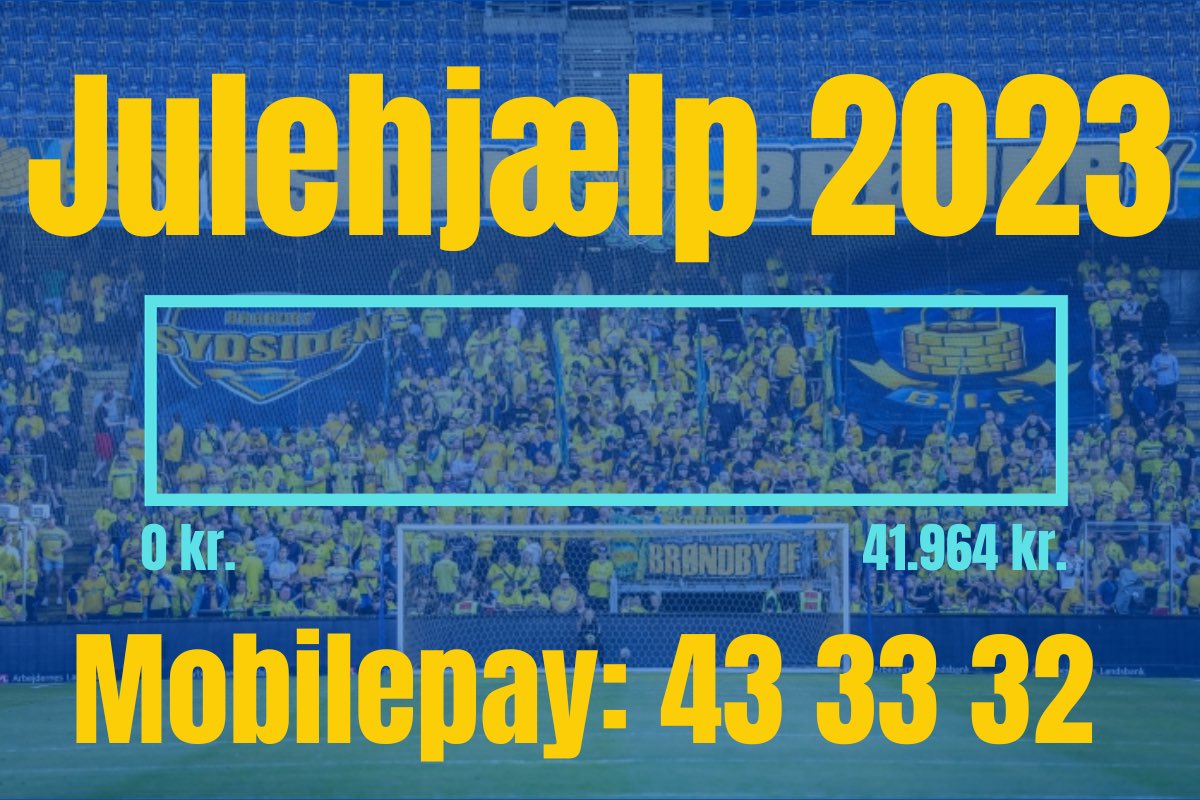 For 5. år i træk samler Fanafdelingen ind, så udsatte børn på Vestegnen kan få en ekstra julegave.

Målet er at indsamle 41.964 kroner, som kan omsættes til 365 gaver 🎁

Der bliver sat kæmpestor pris på alle bidrag 💛💙

Læs mere: fanafdelingen.dk/2023/12/01/jul…