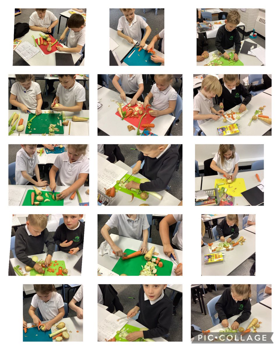 3EW have enjoyed making their own seasonal vegetable soups this week.
