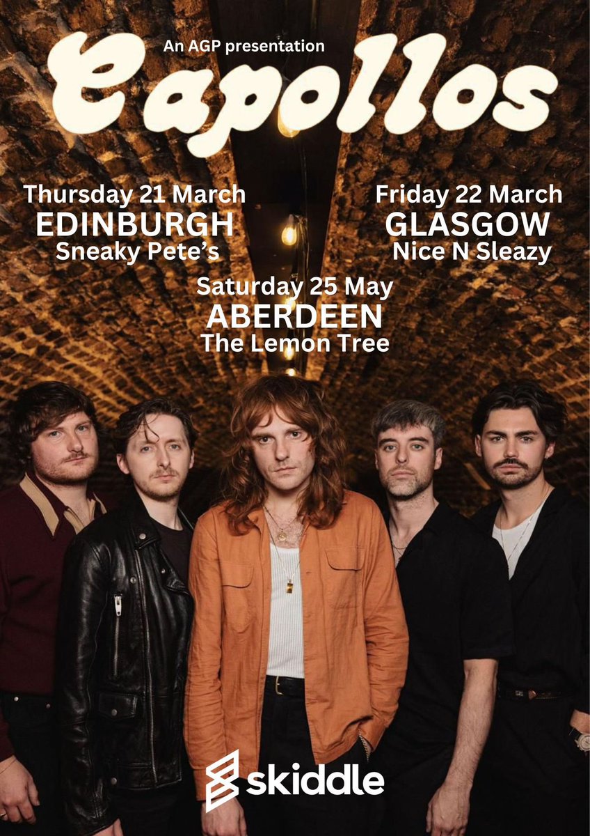 ✨ T O U R ✨ We’re delighted to announce our tour for next year with our BIGGEST hometown show to date. Tickets on sale via the link below. Let’s see you there! Edinburgh skiddle.com/e/37137470 Glasgow skiddle.com/e/37137471 Aberdeen skiddle.com/e/37137472 📸Sam Brill