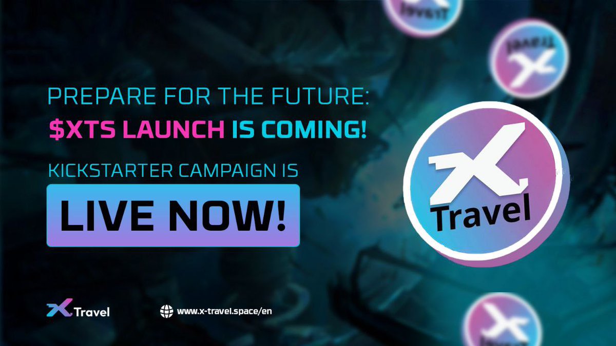 Prepare for an unparalleled launch event! 🌌

✨ Witness the debut of $XTS on Kickstarter now

🗓️ Kickstarter: Live Now
🗓️ Listing: December 2nd

mexc.com/support/articl…

 #XTStoken #KickstarterLaunch #XTravelSpace #MEXC #XTS #Arb #listing