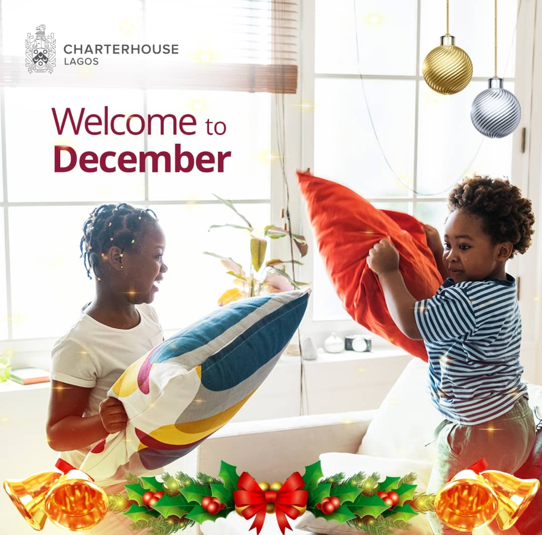 Cheers to December 1st, the doorway to joy, festivities, and a season of giving.

May your days be merry and bright throughout this magical month.

#December
#FamilyTimes
#ChristmasIsHere
#CharterhouseLagos