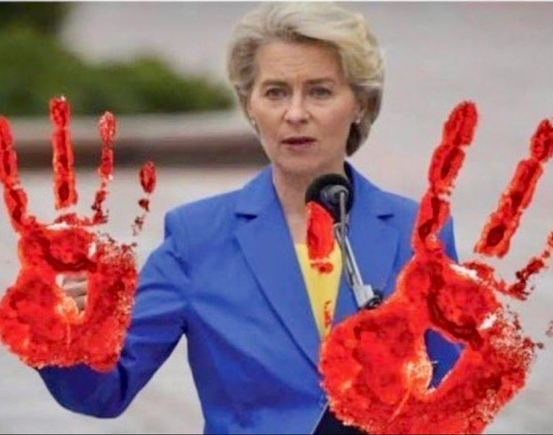 ab320ezy's tweet photo. @chrisenfran Dat WEF /EU tuig heeft al veel bloed aan zijn/haar handen 💉👊
Corrupte Ursula met zaken(💰💰💰) partner A.Bourla CEO van #Pifzer💀 https://t.co/mwT0LQjVjd