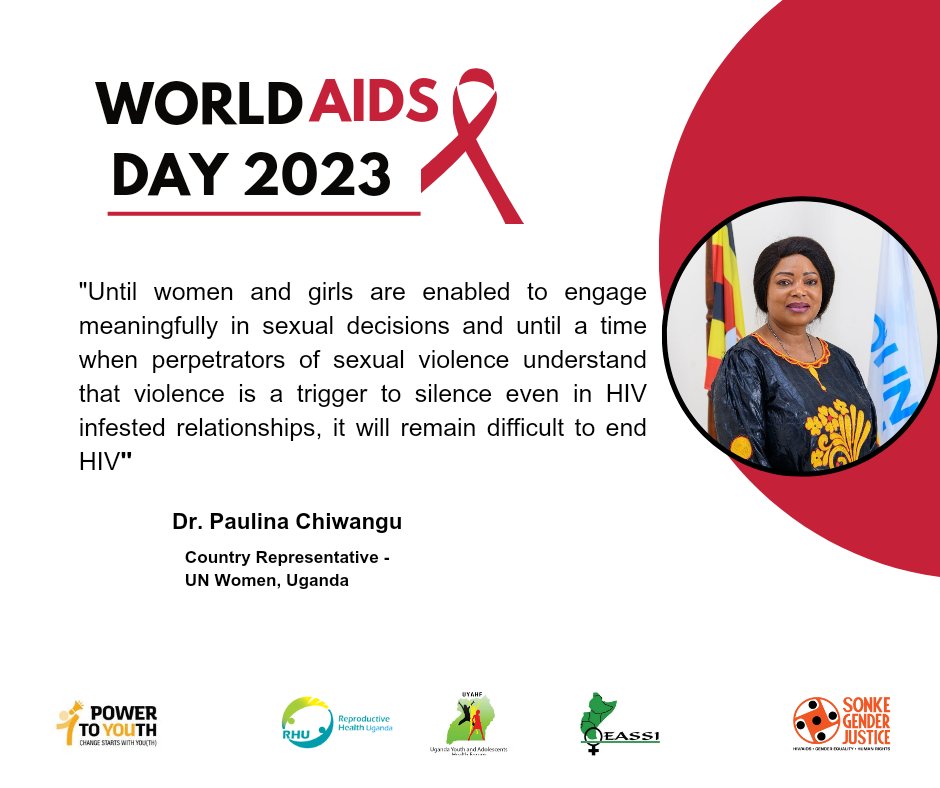 On this #WorldAIDSDay, the #PowerToYouth advocates in Uganda spoke with the representative of @unwomenuganda who shared the linkages of sexual violence with AIDS.