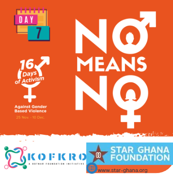STARGhana's tweet photo. NO is exactly what means! Let's #investtoprotect #consent, creating spaces where #individuals feel #Respected #heard and #safe
#UniteToEndGBV
#promotingactivecitizenship https://t.co/IxbG9D7RAJ
