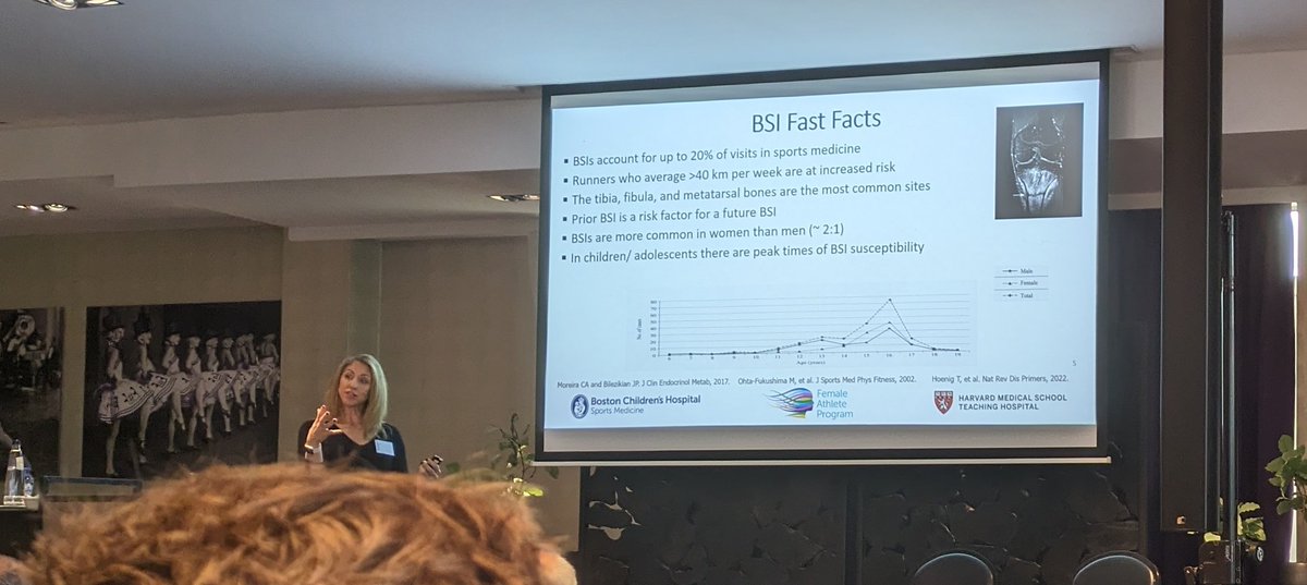WillemHeijboer's tweet photo. Day 2 of #smwjc. @DrKateAckerman presenting on Bone Stress Injuries. https://t.co/OIBtYTbVgy