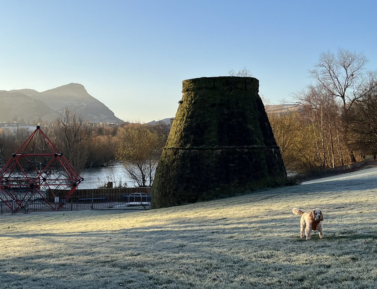 A beautiful frosty morning in @LochendPark @Edin_the_walk