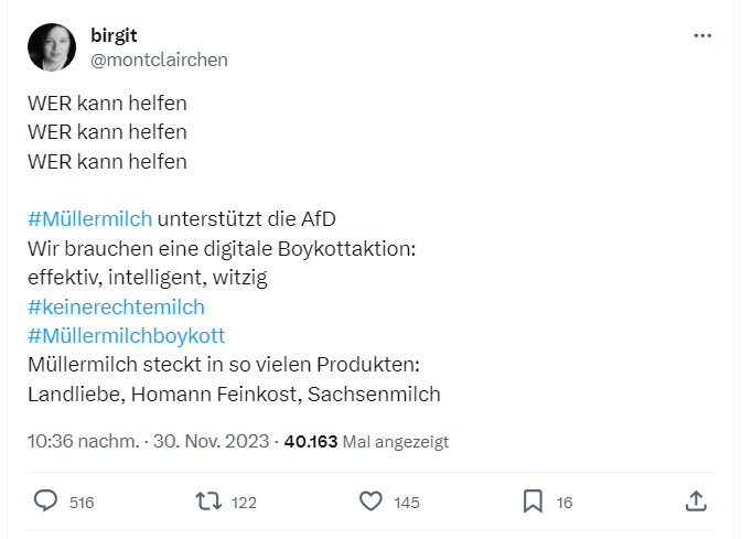 Gustav_1963's tweet photo. WER kann helfen
WER kann helfen
WER kann helfen
#birgit verbreitet Boykotthetze.
Sie braucht einen digitalen Shitstorm.
#birgithetzt
#birgitshitstormjetzt
Der Geist von Birgit steckt in vielen Profilen. https://t.co/rjdqpEs1HZ