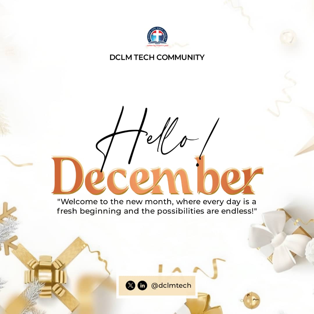 dclmtech's tweet photo. Tis the season to embrace festive vibes and spread joy! π
As we welcome the last chapter of the year, let's make it a December to remember.π₯°
Here's to a month filled with laughter, warmth, and new beginnings. πβ¨π€©
#dlcommunity #DlConversations #DlTechConversations https://t.co/jmvVED6qBd