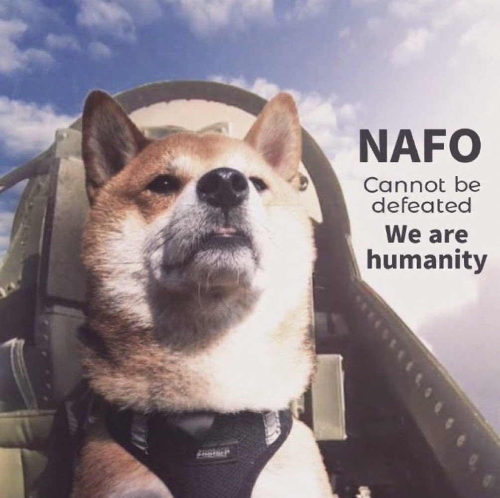 Rod9331's tweet image. Some reports say that 40% of recent russian losses are due to privately funded drones.
Roughly 1000 russian troops are being lost every day x 0.4 = 400 A DAY!
If you ever doubt that NAFO makes a difference, remember those figures.
And remember, russia could just leave.