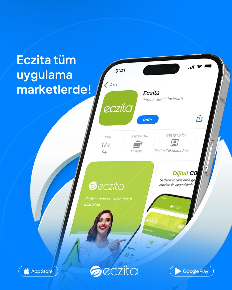 Eczita tüm uygulama marketlerde!

#eczita #yakında #dijitalcüzdan #eczane #eczacilik #fintech #pharmacy #easypayment #saas #eczanehizmetleri