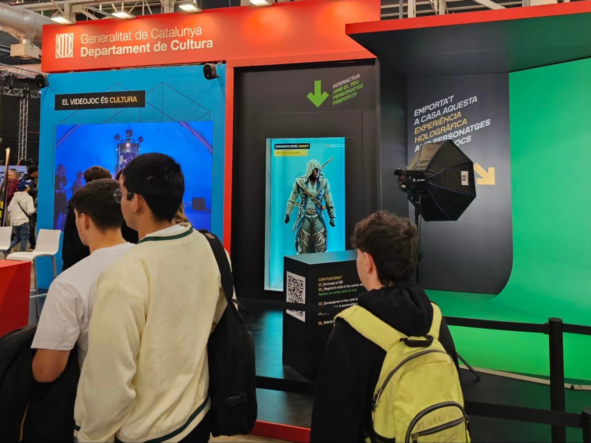 Newtonlab Space (@newtonlabspace) on Twitter photo Interactua amb l'holograma del teu personatge preferit de videojocs catalans al <a href="/SagaSaloGaming/">SAGA Saló del Gaming</a> 💥 al stand de <a href="/culturadigicat/">Cultura Digital</a> 🕹 <a href="/gencat/">Generalitat de Catalunya</a> <a href="/llenguacat/">Plataforma per la Llengua 📢</a> <a href="/cultura_cat/">Cultura</a> 🎮
#holograma #sayholo #dispositiuhologràfic #newtonlabspace Interactua amb l'holograma del teu personatge preferit de videojocs catalans al <a href="/SagaSaloGaming/">SAGA Saló del Gaming</a> 💥 al stand de <a href="/culturadigicat/">Cultura Digital</a> 🕹 <a href="/gencat/">Generalitat de Catalunya</a> <a href="/llenguacat/">Plataforma per la Llengua 📢</a> <a href="/cultura_cat/">Cultura</a> 🎮
#holograma #sayholo #dispositiuhologràfic #newtonlabspace