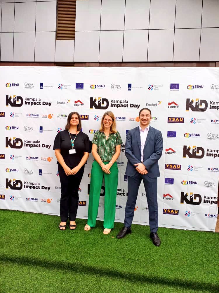 EUinUG's tweet image. #TeamEurope's 🇪🇺 impact investment and #AccessToFinance support for Ugandan 🇺🇬 enterprises culminated in today's Kampala Impact Day #KID2023 , the last quarterly workshop of 2023 promoting deals in partnership with investors from Belgium 🇧🇪 through #EROVO.